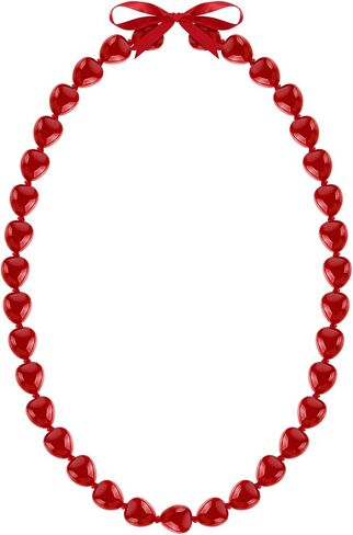 Karenhi Hawaiian Kukui Nut Lei Necklace 47 In Hawaiian Lei Necklace with Ribbon Bow 2024 Graduation Gift for Women Men Kids Luau Party Accessories in Saudi Arabia