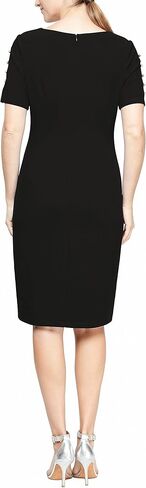 S.L. Fashions Women's Short Sleeve Sheath Night Out Dress Lace and Embellishment in Kuwait