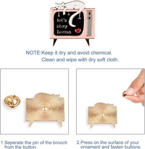 10 قطع من دبوس بروش المينا هدية تزيين للبالغين والأطفال in Kuwait