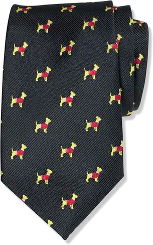 Spring Notion Men's Microfiber Woven Dogs Puppies Christmas Ties in Saudi Arabia