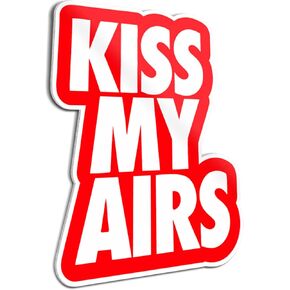 TracyArt Funny Sneaker Poster for Sneakerheads 13" x 17" - Kiss My Air for Bedroom, Dorm, Teen Room - Cool Room Decor Aesthetic for Teen Boys