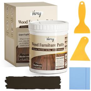 Verny Wood Filler,Wood Putty - for Repairing Wood Scratches,Water Resistant,Carrying Tool Easy to Use & Quick Drying,Wood Filler Stainable That Solves Wood Repair Problems,9.8oz (Natural Wood)