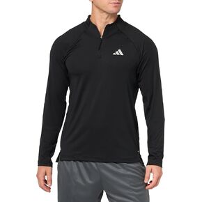 adidas Men's Gym+ Training 1/4 Zip Long Sleeve T-Shirt