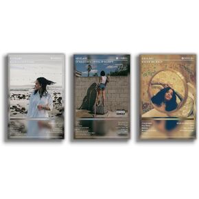 oooac A Set of 3 album canvas posters,Benson Boone Poster Fireworks & Rollerblades Poster, Album Aesthetics 3 Piece Set,8x12IN Canvas Prints Unframed Set of 3