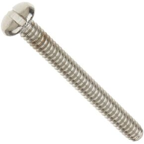 Small Parts 18-8 Stainless Steel Machine Screw, Plain Finish, Pan Head, Slotted Drive, Meets ASME B18.6.3, 5/8" Length, Fully Threaded, #6-32 Threads (Pack of 100)
