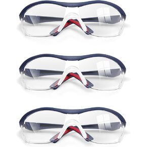 WORKPRO 3 pack Safety Glasses Z87.1 Anti Fog Eye Protection Safety Goggles Ideal for Lab Travel Dental Carpentry Construction