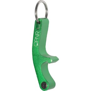 OPNR Mini Keychain Bottle Opener with Magnetic Lid Catch for Beer and Soda I Home Bar, Tailgating, and Bartender Use I Portable Manual Aluminum Lever I Catch caps, stick on fridge! (Rose Gold)