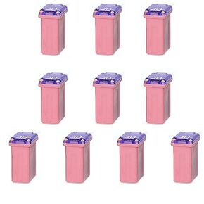 10 Pack Micro Cartridge Fuses, FMM Mcase Type Micro Female Fuses, Micro Slow Blow Fuse (SBFC-M), for Cars, SUVs and Trucks (20 amp (Blue))