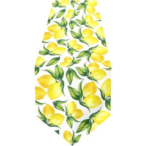 ALAZA Double-Sided Spring Blue Bird with Yellow Flowers Butterflies Table Runner 14x108 Inches Long,Table Cloth Runner for Wedding Birthday Party Kitchen Dining Home Everyday Decor