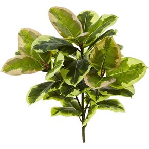 Nearly Natural 23" Rubber Leaf (Real Touch) (Set of 3) Artificial Plant, Green