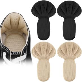 Sibba 2 in 1 Heel Grips Shoes Pads & Heel Patches, 2 Pairs Self-Adhesive Heel Cushion Inserts, Soft Mesh Heel Grips Pads, Thick Back Insoles & Anti Blister Shoe Liners Heel Protectors for Women & Men in Saudi Arabia