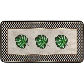 Kitchen Rugs Frame Colorful Greek Pattern Kitchen Floor Standing Mats Absorbent Non Slip Hallway Entry Way Carpet Mat Washable Polyester Kitchen Sports 39 x 20 Inch