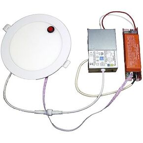 LED & Lighting Solutions LED 6" Dimmable Downlight Can w/ 90 Min Emergency Battery Backup, 12w, 5 CCT Selectable 2700-6000k, 960 lumens, 80 CRI| UL/ETL/IC/Damp Rated, Energy Star