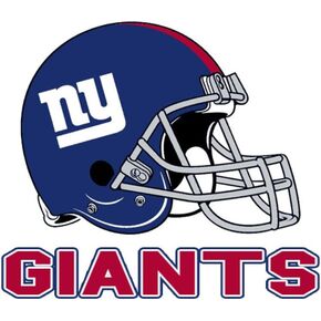 Rico Industries NFL New York Giants Small Static Decal, White