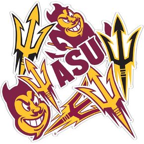 Desert Cactus Arizona State University Sticker ASU Sun Devils Stickers Vinyl Decals Laptop Water Bottle Car T2 (Type 2-2)