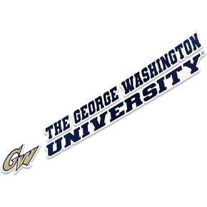 Desert Cactus George Washington University Sticker GW Name Logo Vinyl Decal Laptop Water Bottle Car Scrapbook (8 Inch Sticker)
