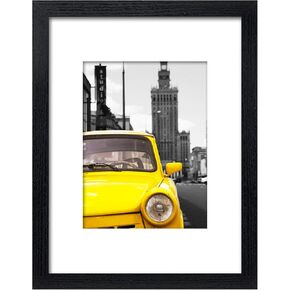 9x12 Picture Frame Pictures Display 6x8 with Mat or 9 x 12 Photos without Mat Black Wooden Photo Frames, Wall Mounting or Tabletop Display