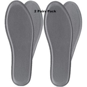 Memory Foam Insoles Shoe Inserts for Women, Comfort Cushioning Inner Soles Shoe Liners for Sneakers Sport Shoes Work Boots, 2 Pairs (Women 8/ Men 7)