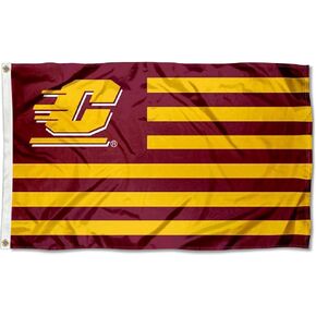 Central Michigan Chippewas Stars and Stripes Nation Flag