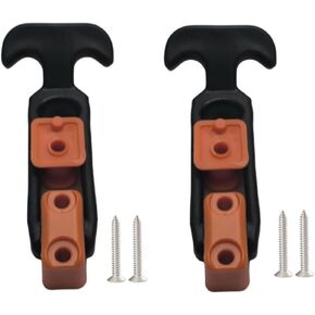 Rubber Flexible T-Handle Hasp Draw Latch for Tool Box, Cooler, Golf Cart or Engineering Machine Hood, 2 PCS