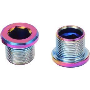 VBESTLIFE M15 x 12mm Bike Crank Arm Bolts, 2Pcs Rust Proof Metal Bike Crankset Arm Fixing Screws for Road Bikes