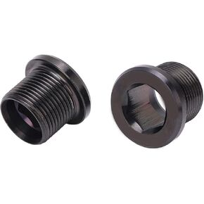 VBESTLIFE M15 x 12mm Bike Crank Arm Bolts, 2Pcs Rust Proof Metal Bike Crankset Arm Fixing Screws for Road Bikes