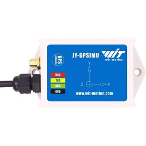 WitMotion WTGAHRS1 10-axis High-stability IMU AHRS Inclinometer, High-precision Acceleration+Gyro+Angle+Magnet+Air Pressure+GPS, TTL Level, Low-consumption Navigation Position Tracker with GPS Antenna