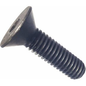 Socket Flat Countersunk Head Cap Screw 1/4-20 x 3/4 inch Alloy Steel Black Oxide Hex Socket (Quantity: 100) Coarse Thread, 0.25 inch Diameter Allen Bolt, Length: 0.75 inch, Full Thread