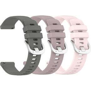Bands for Garmin Vivoactive 5/Garmin Active 5, 20mm Watch Strap Sport Wristband Soft Silicone Replacement Band Compatible with Garmin Venu/Venu sq/Venu sq2/Venu 2 plus