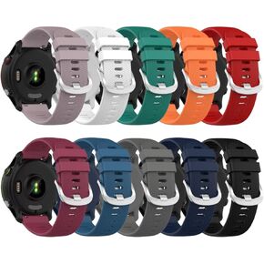 Compatible for Garmin Forerunner 255/265, 22mm Width Quick Release Silicone Replacement WatchBand Strap for Garmin Forerunner 255/Garmin Forerunner 265/Garmin Vivoactive 4/Garmin Venu 3/Amazfit GTR 4/Galaxy Watch 3 45mm
