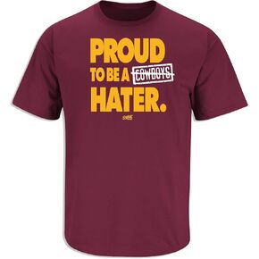 Smack Apparel Proud to Be A Cowboy Hater T-Shirt for Washington Football Fans (SM-5XL)