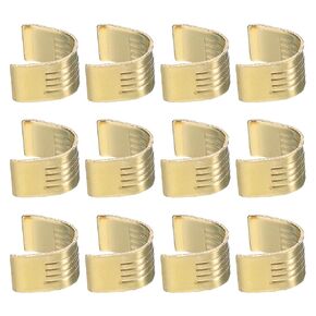uxcell 12 Pcs Belt Clamp 2GT Copper Buckle, Wire Cable Connector Wire Cable Terminal, 3D Printer Accessories for Width 6mm Open Timing Rubber Belt