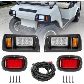 LED Headlights and Tail Lights Kit Compatible Club Car DS Golf Cart 1993-UP