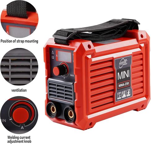 Shikha 250Amp ARC Welding Machine Dual 110 220 volts,Portable DC Inverter Welder 20-250Amp IGBT Digital Display LCD with Welder Inverter Welding Machine Kits in Kuwait
