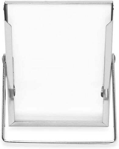 Laura Ashley 2x3 Silver Rope Metal Picture Frame (Vertical) with Pull-Out Easel Stand, Made for Tabletop, Counterspace, Shelf and Desk (2x3, Silver) in Kuwait