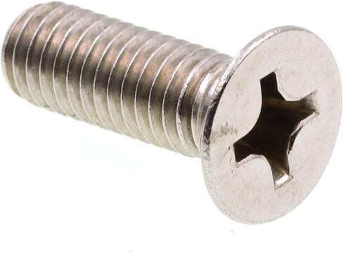 براغي آلة Prime-Line 9121536، متري، رأس مسطح، محرك فيليبس، M6-1.0 X 18 مم، درجة A2-70 من الفولاذ المقاوم للصدأ (10 عبوات) in Saudi Arabia