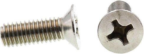 براغي آلة Prime-Line 9121536، متري، رأس مسطح، محرك فيليبس، M6-1.0 X 18 مم، درجة A2-70 من الفولاذ المقاوم للصدأ (10 عبوات) in Saudi Arabia