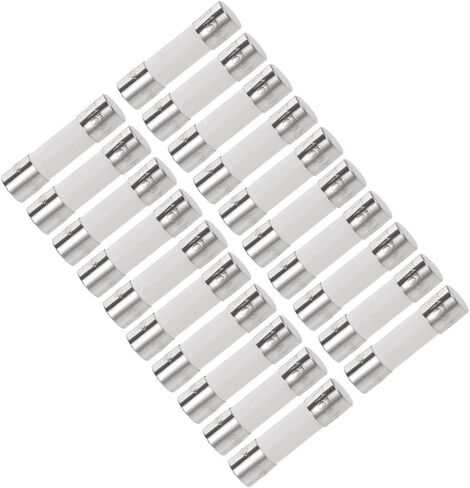 uxcell Ceramic Cartridge Fuses 15A 250V 5x20mm Slow Blow Replacement for Stereo Audio Amplifier Ceramic 20pcs in Saudi Arabia