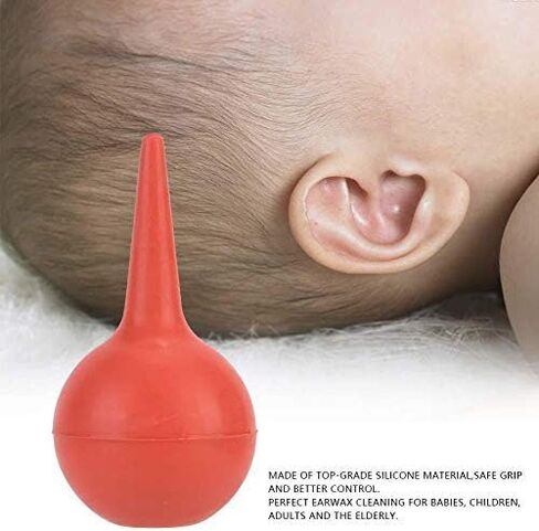 30ml Ear Wash Ball, Earwax Remover, Syringe for Ear, Cleaner Earwax for Kids, Adults (Red) in Saudi Arabia