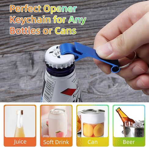 200 Pack Bottle Opener Keychain Bulk, Black Beer Bottle Openers Metal Keychain Bottle Opener, Beverage Bottle Opener Tiny Bottle Opener Keychain Bottle Opener Party Favor(Black, 200Pcs) in Saudi Arabia