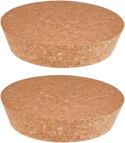 OLYCRAFT 2 Pcs Large Cork Stoppers Tapered Cork Plugs Wood Corks Lids Bottle Lids Cork Stoppers 4.7~5.5 inch Wine Bottle Stoppers Wood Jar Cork for Kitchen Wedding Favor Canning - 3cm Thick in Saudi Arabia