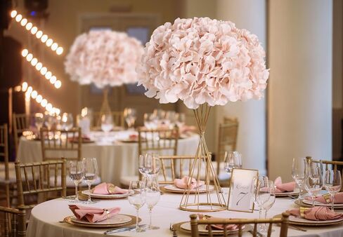IPOPU 10pcs Hydrangea Artificial Flowers Ivory White Fake Hydrangea Silk Flowers Heads with Stems Faux Flowers Centerpiece Table Decorations for DIY Wedding Baby Shower Party Shop Home (Ivory) in Saudi Arabia