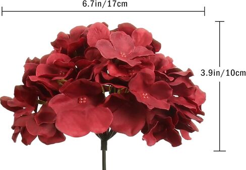 IPOPU 10 قطع من زهور الكوبية الاصطناعية، رؤوس زهور حرير الكوبية الأرجوانية الزائفة مع سيقان زهور الكوبية الصناعية لقطعة مركزية للطاولة DIY لحفلات الزفاف وحفلات استقبال المولود الجديد (أرجواني) in Kuwait