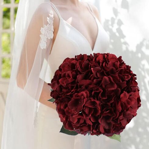 IPOPU 10 قطع من زهور الكوبية الاصطناعية، رؤوس زهور حرير الكوبية الأرجوانية الزائفة مع سيقان زهور الكوبية الصناعية لقطعة مركزية للطاولة DIY لحفلات الزفاف وحفلات استقبال المولود الجديد (أرجواني) in Kuwait