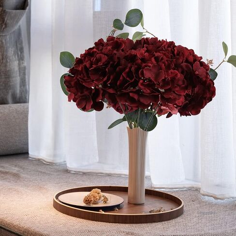 IPOPU 10 قطع من زهور الكوبية الاصطناعية، رؤوس زهور حرير الكوبية الأرجوانية الزائفة مع سيقان زهور الكوبية الصناعية لقطعة مركزية للطاولة DIY لحفلات الزفاف وحفلات استقبال المولود الجديد (أرجواني) in Kuwait