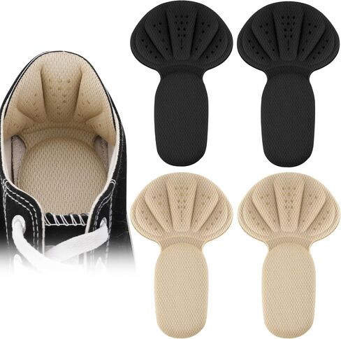 Sibba 2 in 1 Heel Grips Shoes Pads & Heel Patches, 2 Pairs Self-Adhesive Heel Cushion Inserts, Soft Mesh Heel Grips Pads, Thick Back Insoles & Anti Blister Shoe Liners Heel Protectors for Women & Men in Saudi Arabia