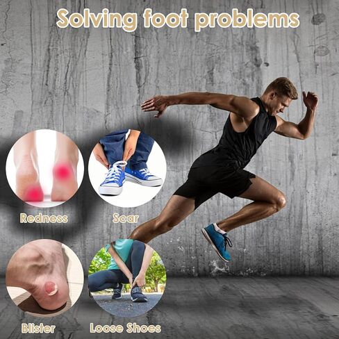 Sibba 2 in 1 Heel Grips Shoes Pads & Heel Patches, 2 Pairs Self-Adhesive Heel Cushion Inserts, Soft Mesh Heel Grips Pads, Thick Back Insoles & Anti Blister Shoe Liners Heel Protectors for Women & Men in Saudi Arabia
