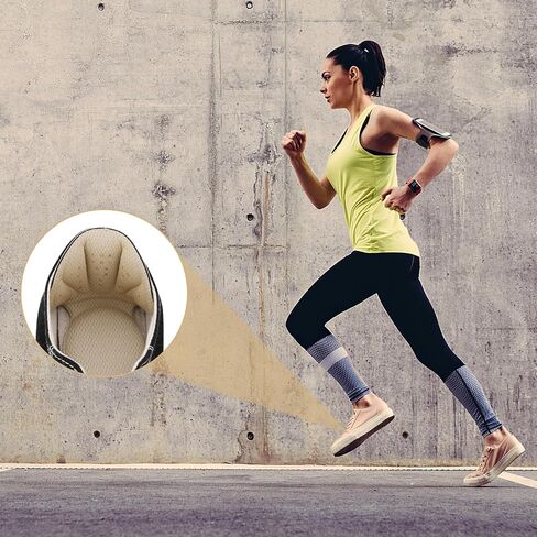 Sibba 2 in 1 Heel Grips Shoes Pads & Heel Patches, 2 Pairs Self-Adhesive Heel Cushion Inserts, Soft Mesh Heel Grips Pads, Thick Back Insoles & Anti Blister Shoe Liners Heel Protectors for Women & Men in Saudi Arabia