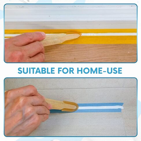 JMIBASIC Grout Caulk Finishing Tool - Multi Size 4 Pieces Set - Smooth Grout Sealant Silicone Caulking Tool - Rubber Spatula Spreader - Grout Sealer Applicator - Ergonomic Handle Grip_ABS (1.1 Inch) in Saudi Arabia