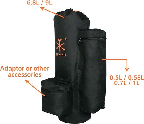 TUXING Pcp Carbon Fiber Tank,Paintball Air Tank & Cylinder Carrier Bag Pouch Backpack 3L/6.8L/9L in Saudi Arabia
